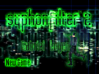 Syphon Filter 2 title screen for Playstation